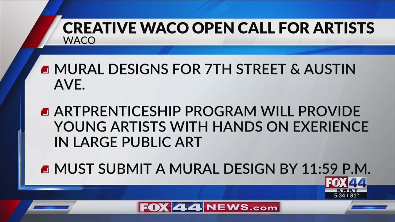 Last Day to Submit Designs for Creative Waco Mural