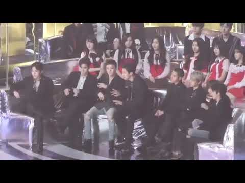 Exo, Gfriend and Wanna One reaction to dab Dahyun Twice