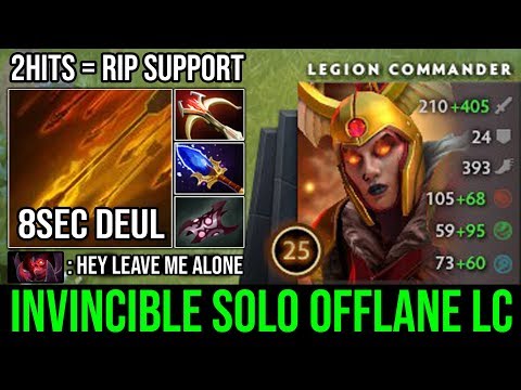 Invincible Solo Offlane LC Spammer First Item Armlet + Scepter | Crazy Fast Hand & 2Hits K.O DotA 2