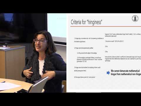 Annalisa  Coliva at the conf. Wittgenstein: Naturalism and Necessity, Univ. of Bergen Nov. 2019