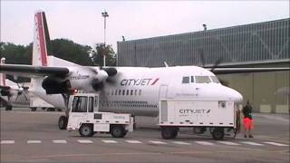 preview picture of video 'CityJet | Engine startup at Antwerp Airport | Fokker-50'