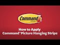 How To Use Command Strips— Applying Picture Hanging Strips