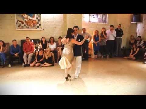  Miriam Copello  and  Cristian Dario Correa  are  dancing  to  the  vals  "  Una Lagrimita  "  by  Héctor Varela  in  2014