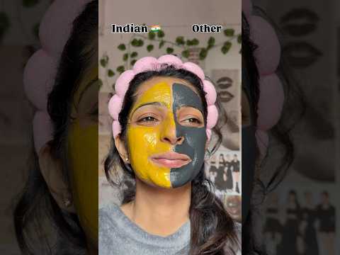 Indian 🇮🇳 vs other skincare #viral #brightskin #skincare #shortvideo #viralvideo #shortsviral