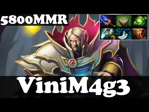 Dota 2 - ViniM4g3 5800 MMR Plays Invoker vol 25 - Ranked Match Gameplay