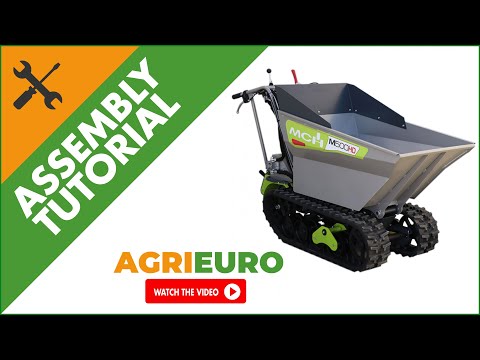 MCH M500HD-GX Tracked Power Barrow - Hydraulic extendable dumper - 500 Kg - Assembly tutorial