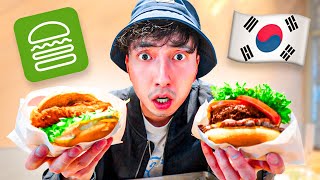 Trying SHAKE SHACK in Korea!