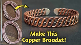 How to Make a Braided Copper Cuff | Handmade Jewelry Tutorial | Jewelry Making