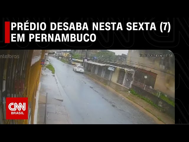 Prédio desaba nesta sexta (7) em Pernambuco | CNN NOVO DIA