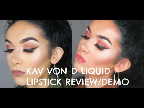 KAT VON D LOLITA/LOLITA II LIQUID LIPSTICK REVIEW/DEMO
