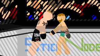 UFC Brock Lesnar kills Conor McGregor in an unfair advantage | Stick Nodes