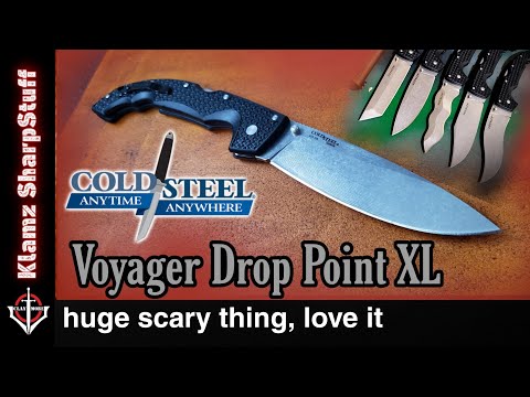 Cold Steel Voyager Drop Point XL, a nasty big slicey blade