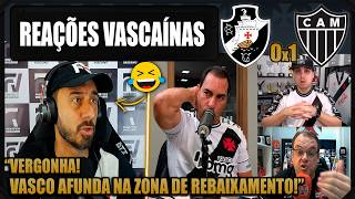 REAÇÕES dos VASCAÍNOS - VASCO 0x1 ATLÉTICO MG - VASCO NO Z4 DO BRASILEIRÃO -  VAMOS RIR!