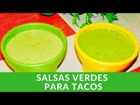 SALSAS VERDES PARA TACOS 🥑🌶 😋
