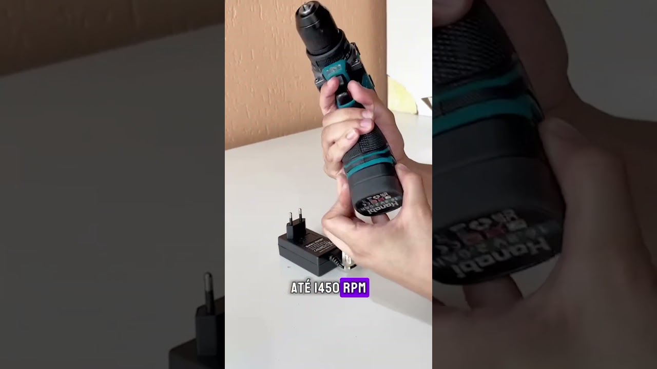 Parafusadeira Furadeira Brushless 16.8V 2.0Ah com Luz LED HANABI