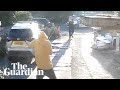 Doorbell cam captures police Tasering sword attack suspect in Hainault