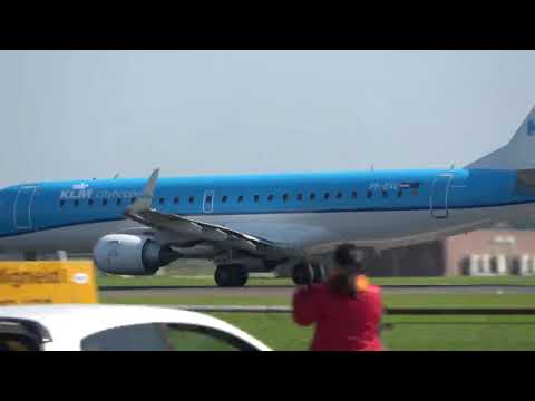 KLM Cityhopper ERJ-190 Takeoff Schiphol