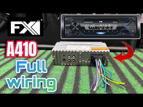 Fxi Dsx A410 car stereo proper wiring with functions and connections for proper functioning 🔊