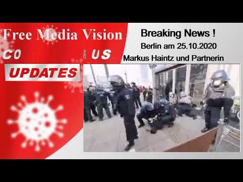 Berlin Markus Haintz gewaltsame Festnahme 25.10.2020 um 13 Uhr durch Regime Schlägertruppen.