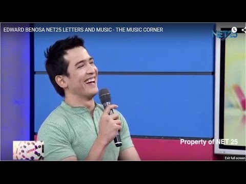 EDWARD BENOSA NET25 LETTERS AND MUSIC - THE MUSIC CORNER