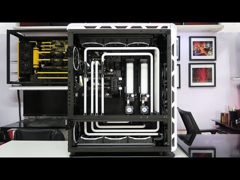 Custom Pc Build #60 "Black Frost" Phanteks Enthoo Elite Watercooled Gaming Pc.