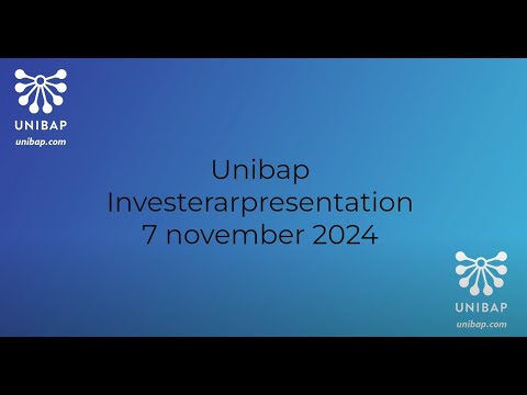 Unibap Q3 Presentation november 2024
