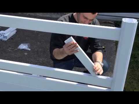 comment construire un portillon en pvc