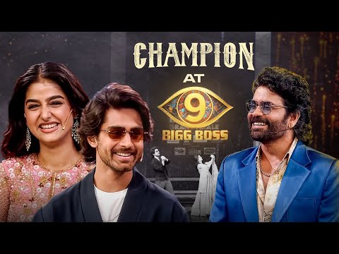 Roshan & Anaswara Rajan on the #BiggBossTelugu9 Grand Finale Stage | Champion | Dec 25th Release