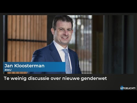 Uitgelicht! 2 september 2022 - Jan Kloosterman (RMU) over de nieuwe genderwet