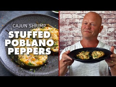 Cajun Shrimp Stuffed Poblano Peppers Recipe - Chili Pepper Madness
