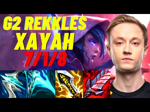 G2 REKKLES PLAYS XAYAH VS KAI'SA ADC |EUW CHALLENGER PATCH 11.4| [League of Legends] Full Gameplay