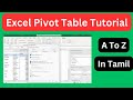 Excel Pivot Table Complete Tutorial In Tamil