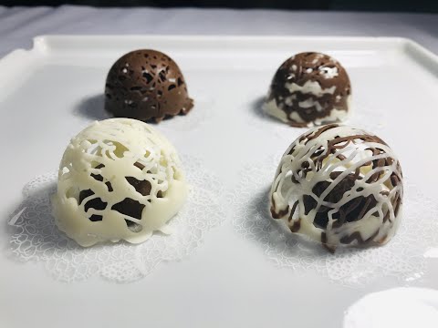 Trufas rendadas - capinha rendada para bombons e doces