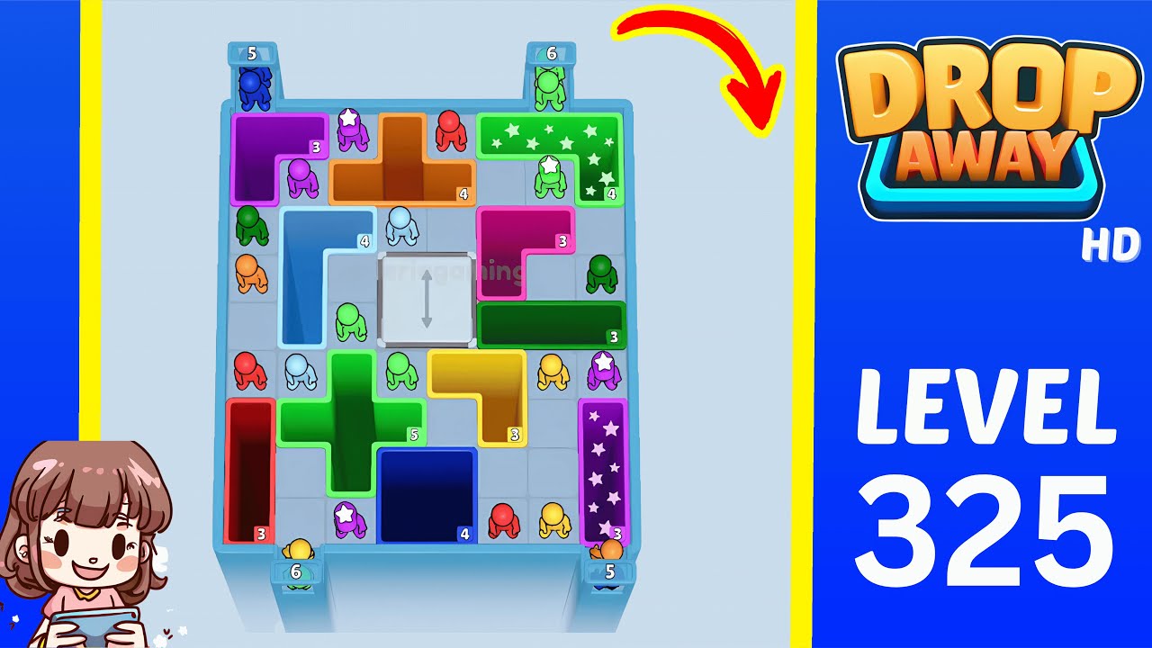 Drop Away Level 325 Walkthrough Solution