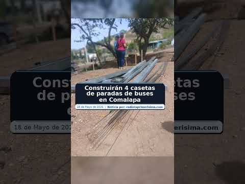 Construirán 4 casetas de paradas de buses en Comalapa