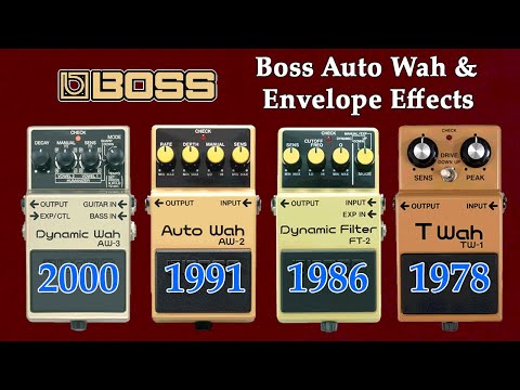 Boss Auto Wah and Envelope Pedals Through The Years (TW-1, FT-2, AW-2, AW-3)