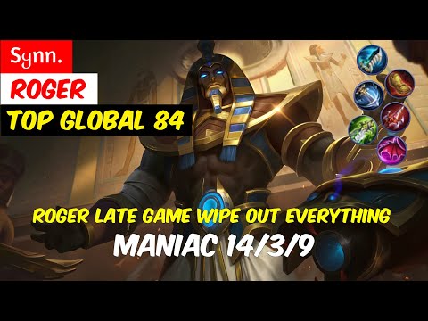MANIAC!! Roger Late Game Wipe Out Everything! - Top 84 Global Roger by Synn | Stream Highlight