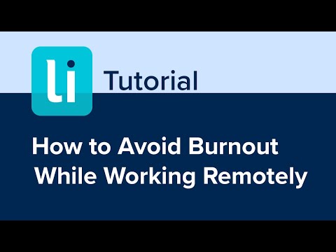 YouTube video about How to Avoid Burnout While Working Remotely