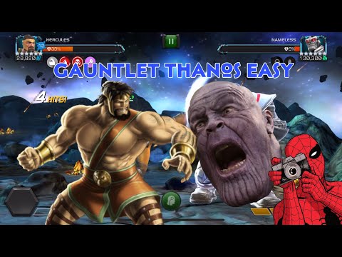 Grandmaster Gauntlet Nameless Thanos Made Super "Easy" - marvel contest of champions