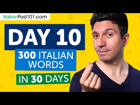 Day 10: 100/300 | Learn 300 Italian Words in 30 Days Challenge