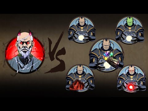 Shadow fight2 Legendary Sensei Vs All Titans epic video