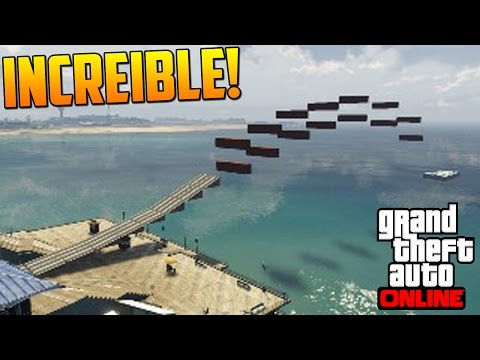 MEGA RAMPA INCREIBLE!! EPICO! - Gameplay GTA 5 Online Funny Moments (Carrera GTA V PS4)