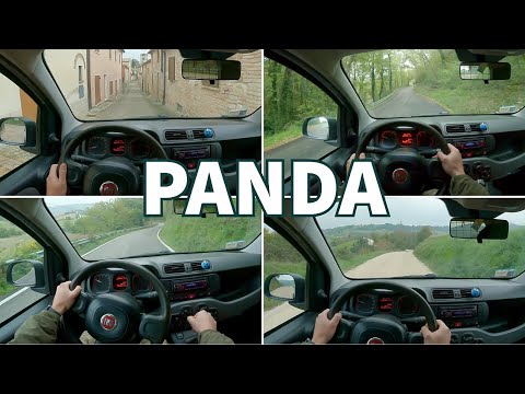 Guida su strade tortuose nelle Colline Marchigiane | FIAT PANDA | 4K POV