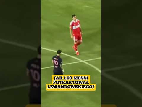 Jak Leo Messi potraktował Roberta Lewandowskiego? #piłkanożna #football #mls #polska