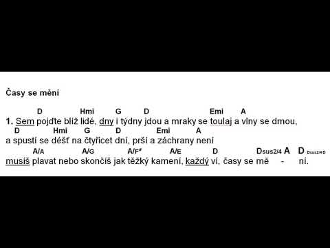 Časy se mění  /nácvik druhého hlasu/