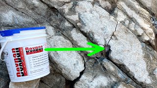 A Cheap Way To Demo Big Rocks And Concrete- Dexpan Expansive Grout!