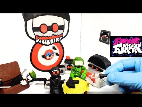 Friday Night Funkin' Hank's J.Wimbleton Madness Room with  TankMan and Henry Stickmin FNF CLAY