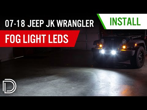 How to Install 2007-2018 Jeep JK Wrangler Fog Light LEDs | Diode Dynamics