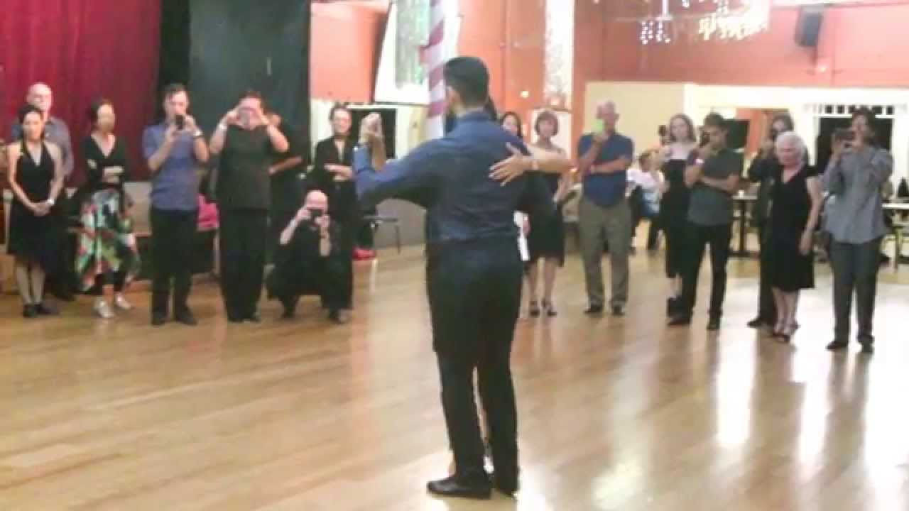 Argentine Tango  Triple Sacada--Barrida World Champions  Sebastian Jimenez & Maria Bagado 7-17-2014