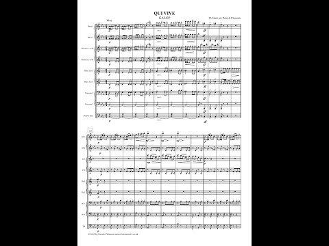 Qui vive! (Wilhelm Ganz) arranged for wind octet